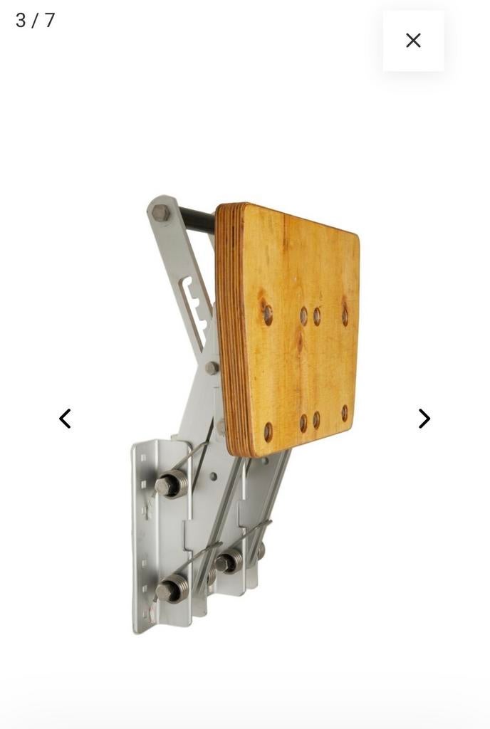Buitenboordmotorstoel tot 75 kg Aluminium met Houten Plaat, Watersport en Boten, Ophalen of Verzenden, Nieuw, Motor en Techniek