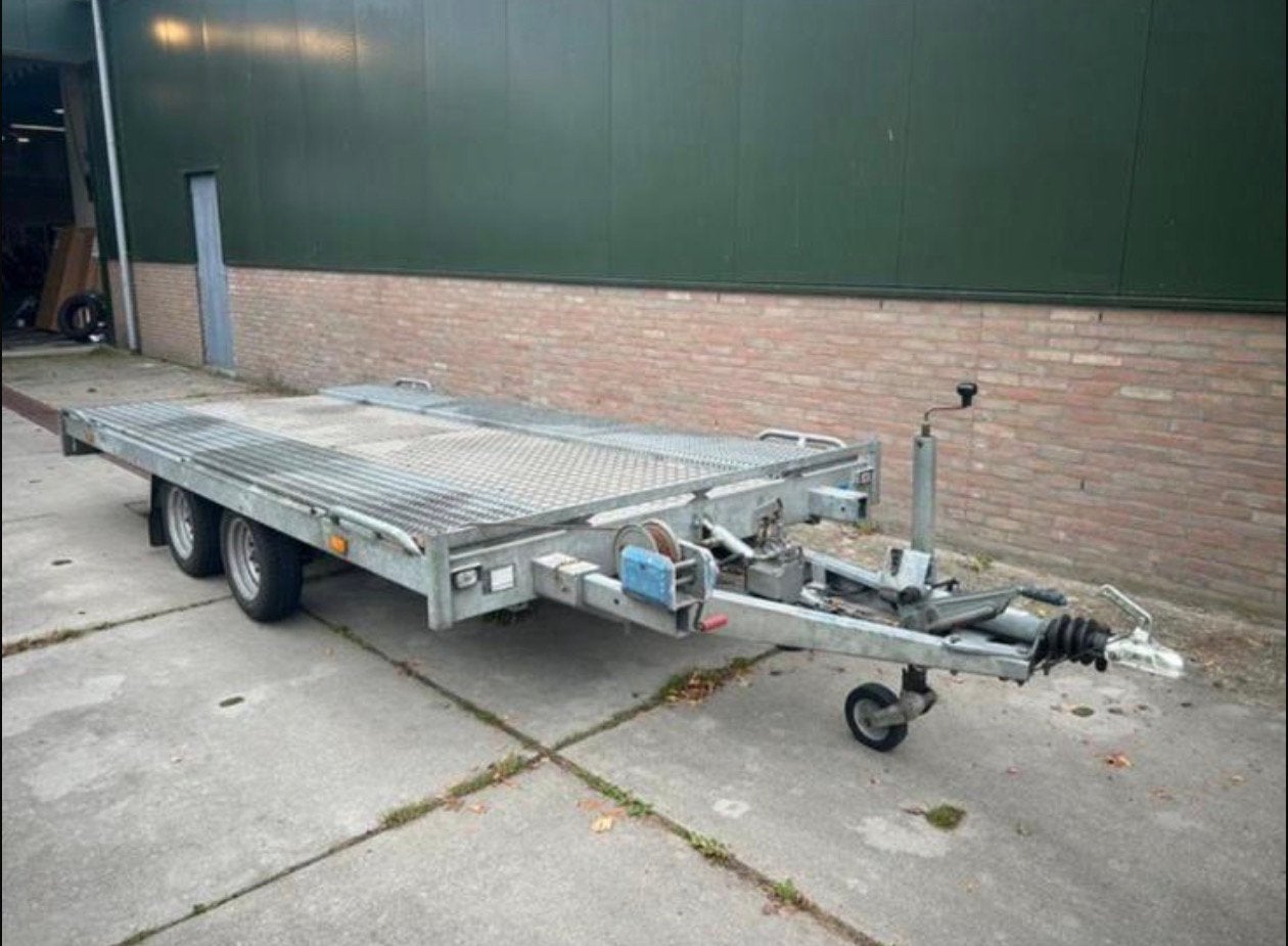 Hapert G kanteltrailer met oprijplaten autoambulance, Ophalen of Verzenden, Zo goed als nieuw