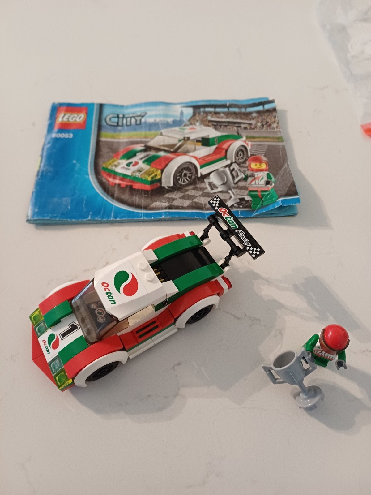 Lego City 60053 Raceauto met Coureur en Beker, Lego, Ophalen of Verzenden, Inclusief instructies, Complete set