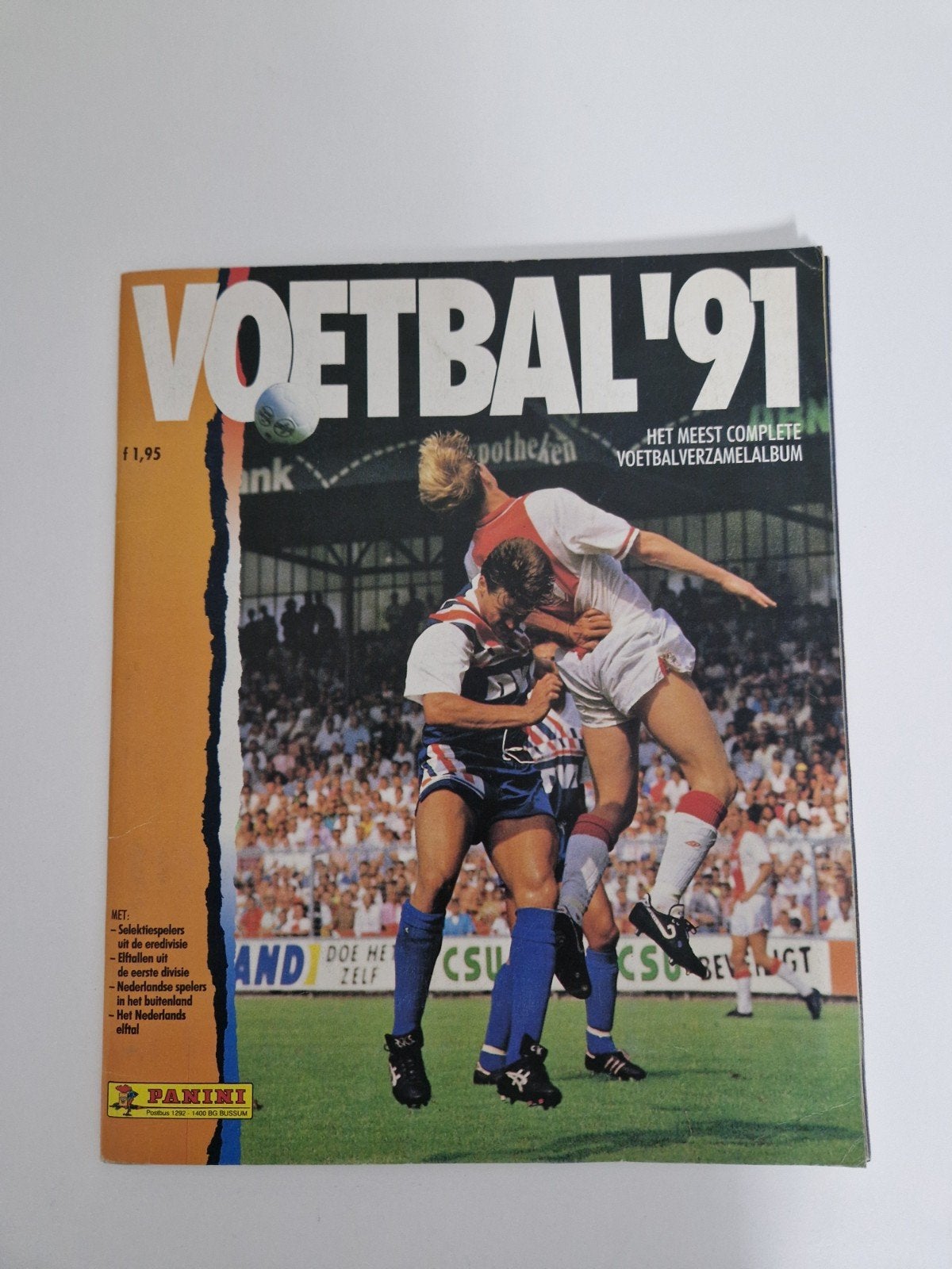 Panini Voetbal '91 bijna compleet Album - Ajax, Feyenoord, P, Verzamelen, Ophalen of Verzenden, Zo goed als nieuw, Overige binnenlandse clubs