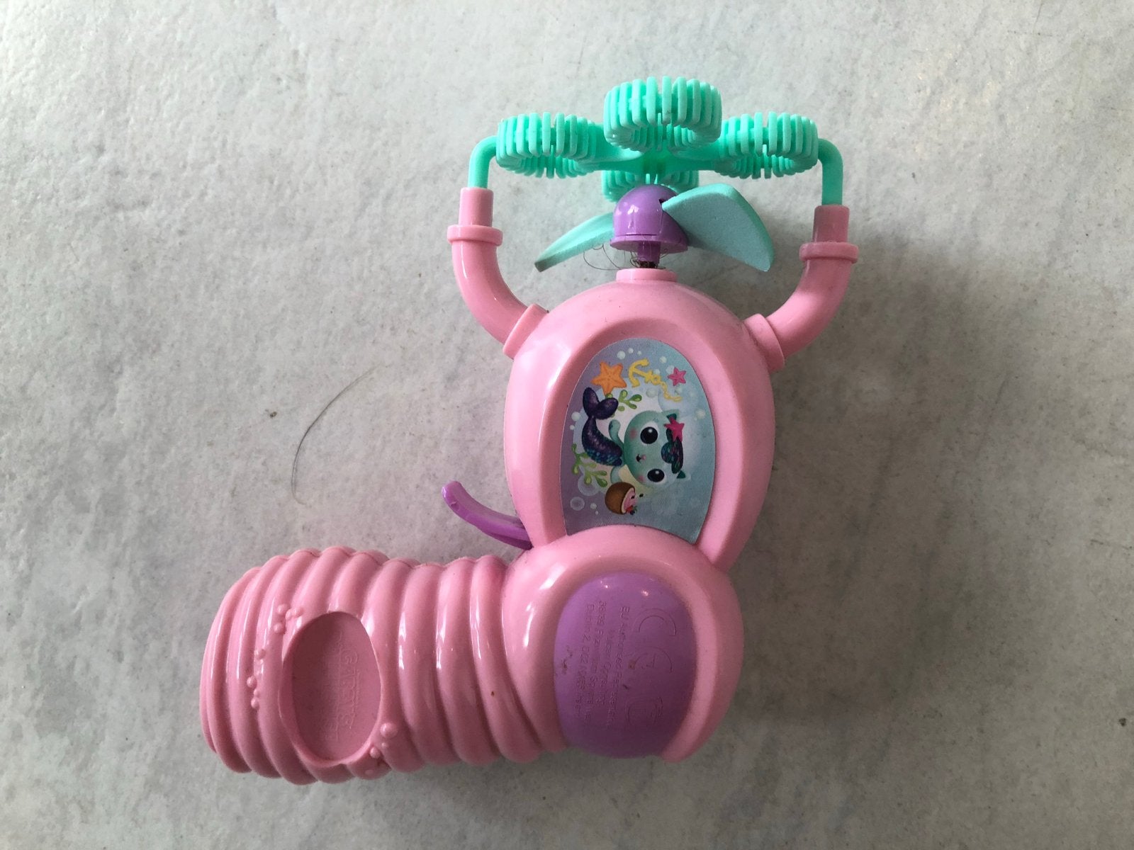 Roze speelgoed ventilator met bellenblaasfunctie, Ophalen, Gebruikt, Meisje