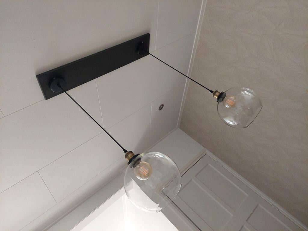 Lamp, Ophalen of Verzenden, Zo goed als nieuw, Hout