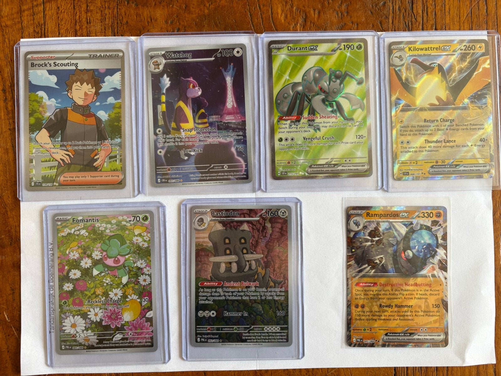 Pokemon kaarten #084 #086 #159 #191, Hobby en Vrije tijd, Ophalen of Verzenden, Nieuw, Meerdere kaarten