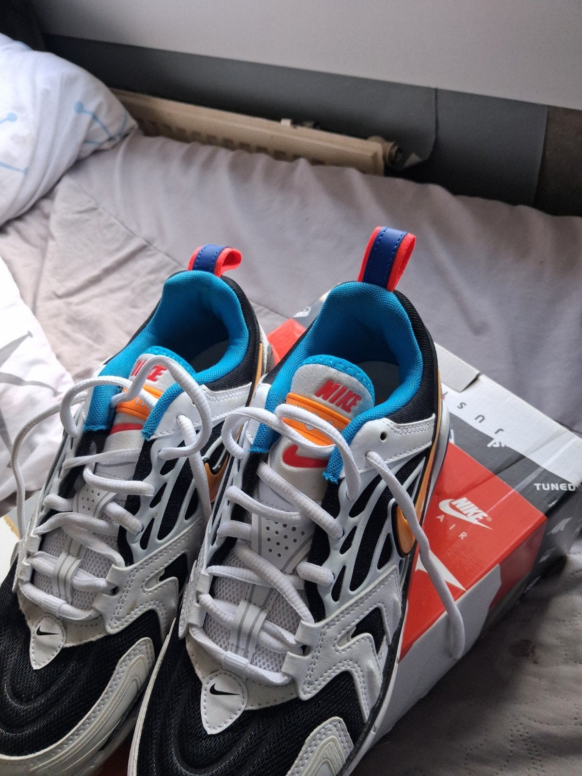 Nike Vapormax Evo Black Bright Citrus White Maat 40, Ophalen, Zwart, Nike, Sneakers of Gympen