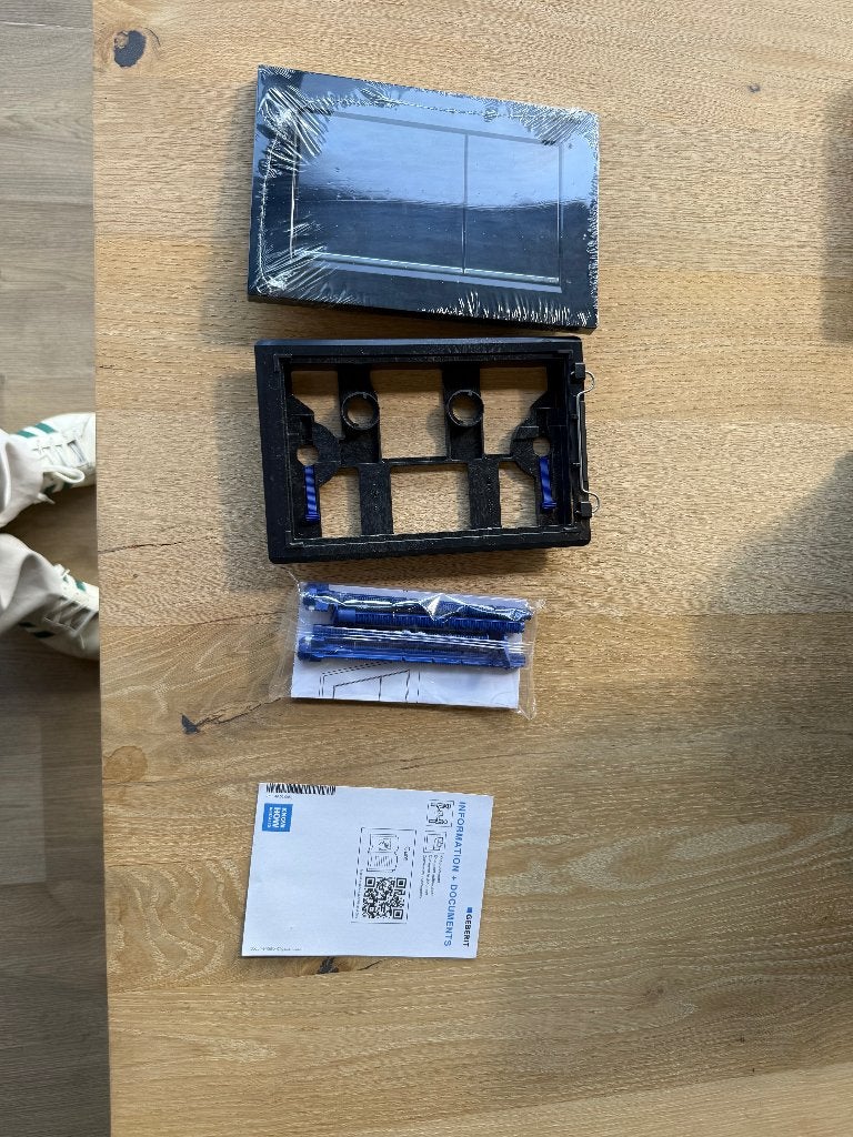 Geberit Omega30 bedieningsplaat – Zwart (Open doos), Ophalen of Verzenden, Nieuw, Toilet