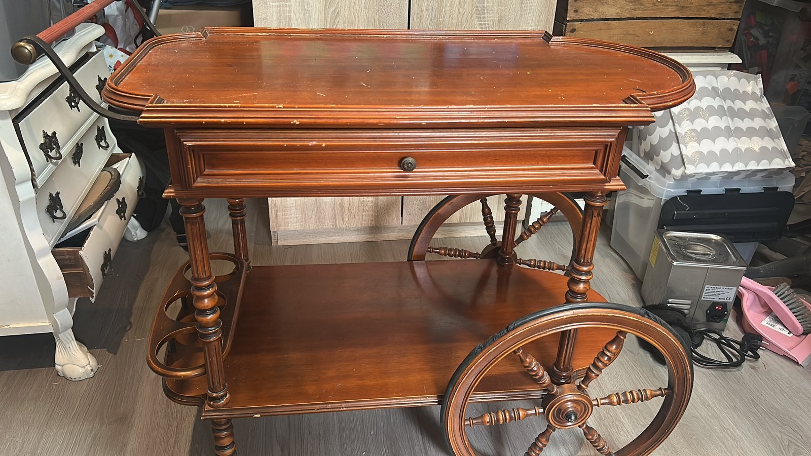 Theewagen opknapper, Ophalen, Gebruikt, 50 tot 100 cm, Rechthoekig