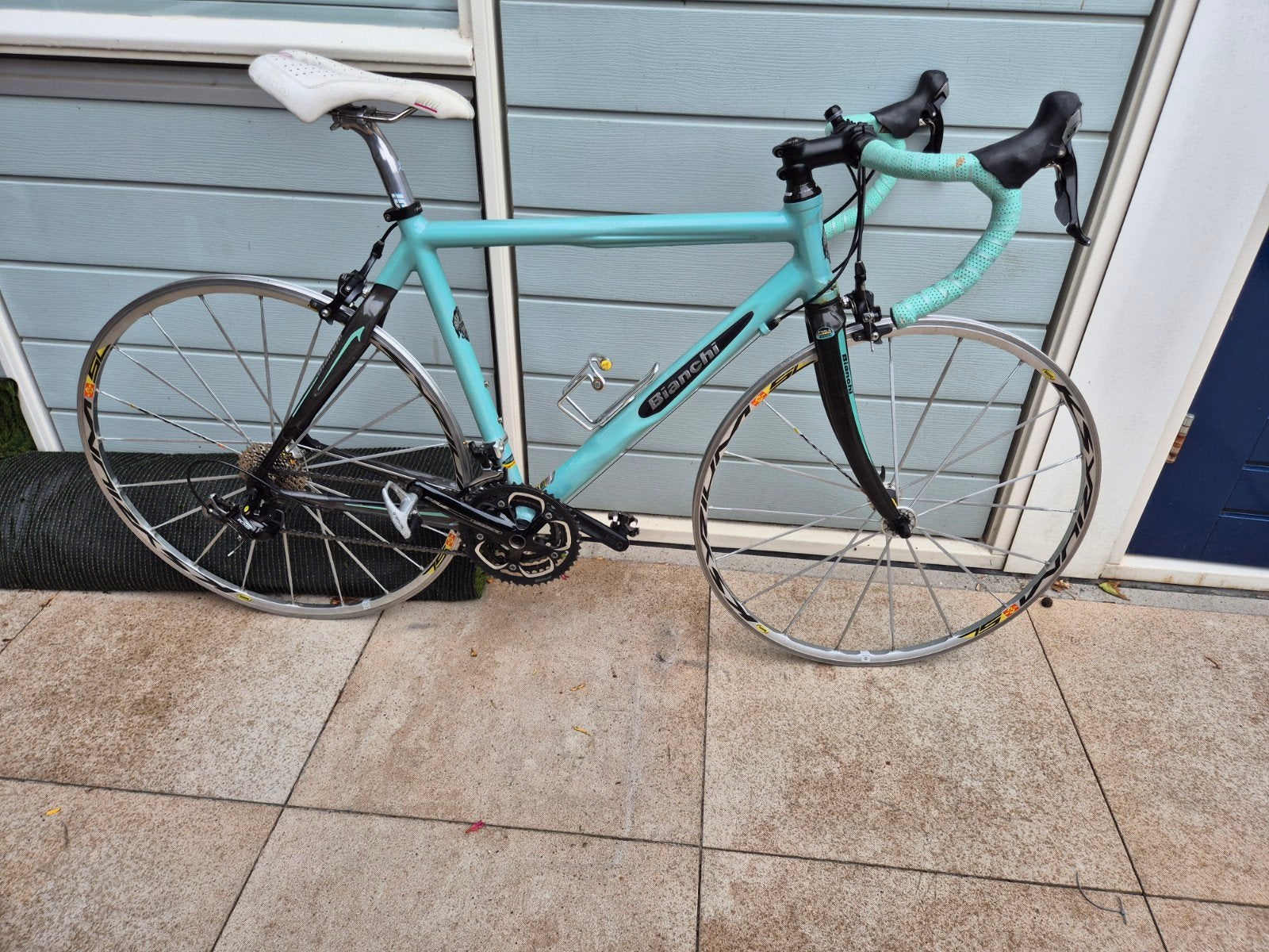Bianchi racefiets, Fietsen en Brommers, Fietsen | Racefietsen, Gebruikt, Velgrem, Aluminium, 49 tot 53 cm