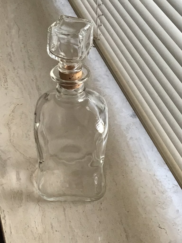 Decoratieve glazen karaf, Glas, Ophalen, Zo goed als nieuw