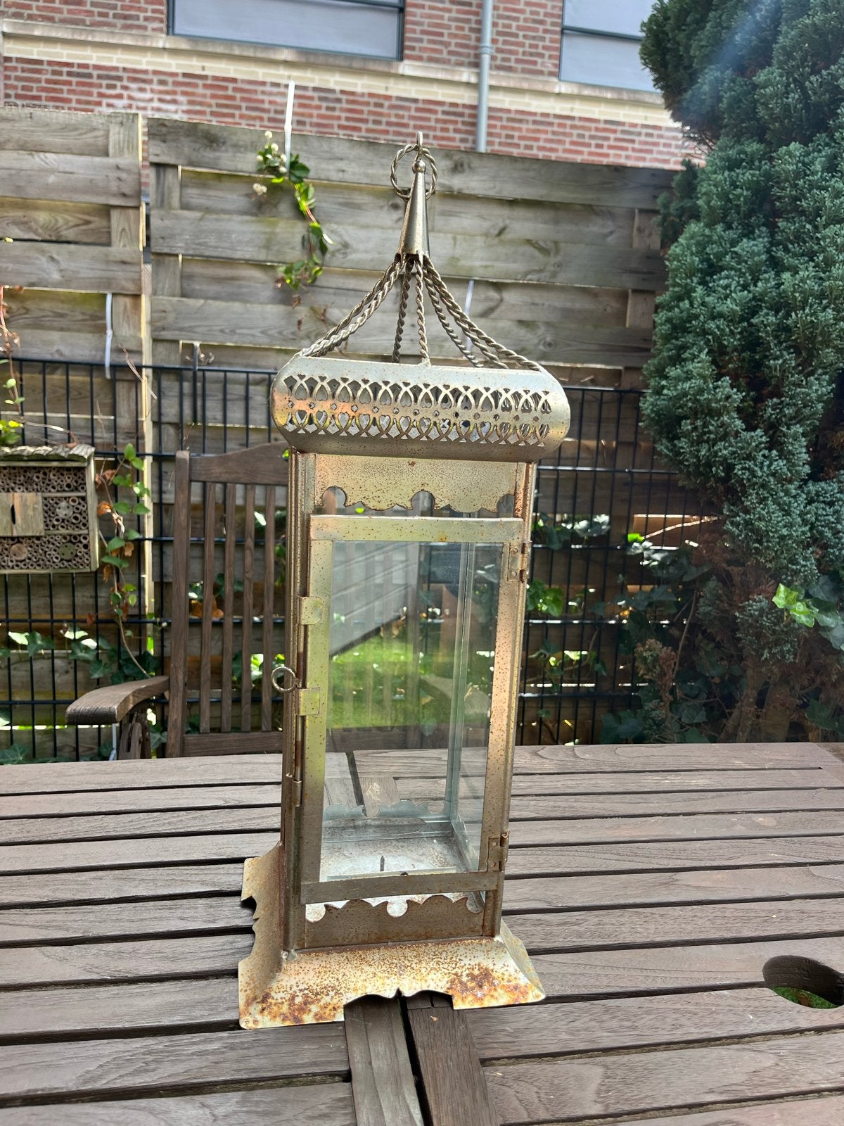 Brocante Oosterse Lantaarn - Sfeervolle Decoratie, Ophalen of Verzenden