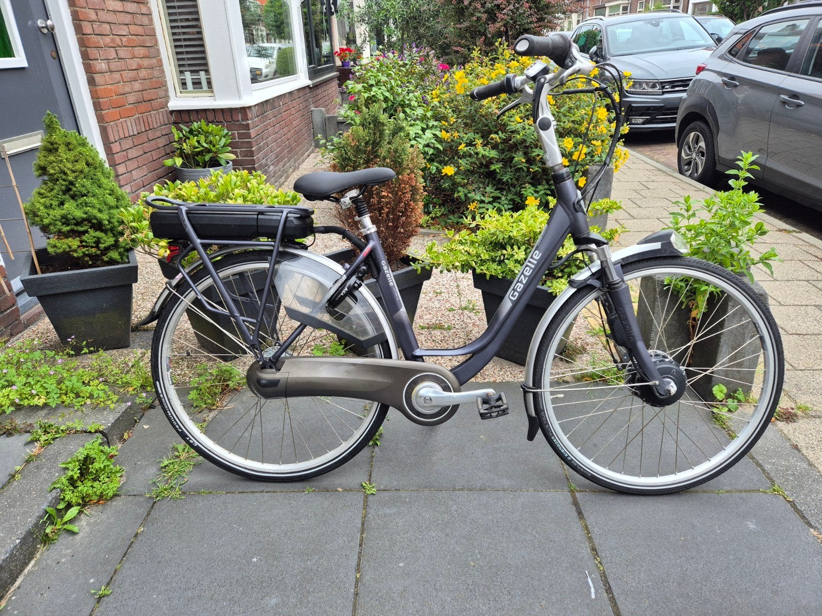 Gazelle Orange elektrische damesfiets met Panasonic motor, Ophalen, Versnellingen, Gazelle, 53 tot 56 cm