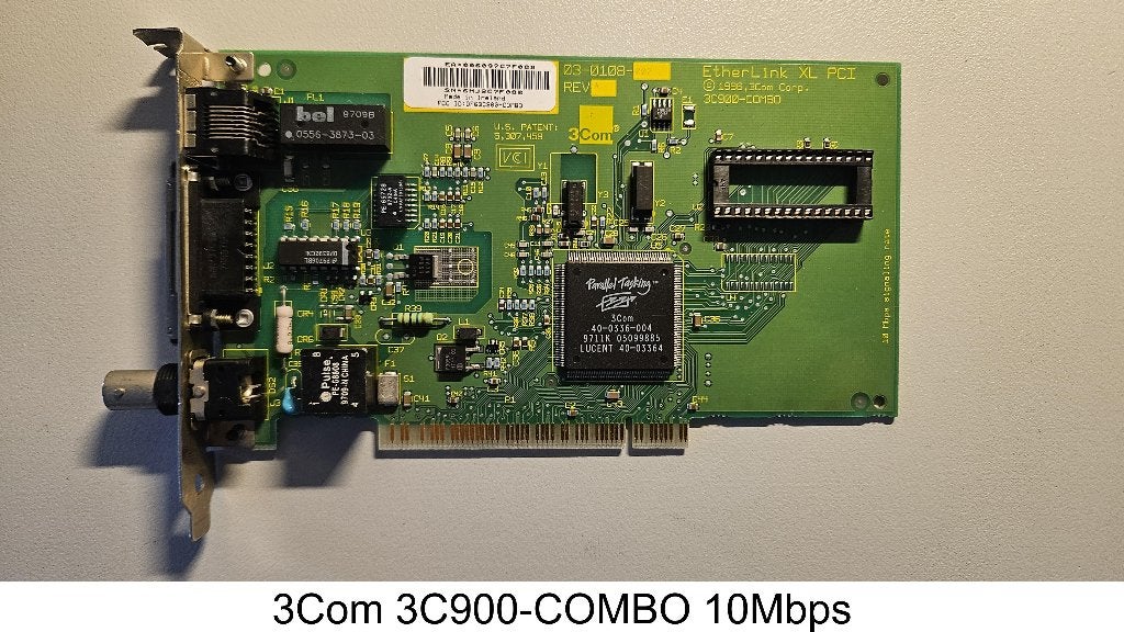 Vintage Network Interface Cards PCI (netwerk kaarten), Ophalen of Verzenden, Gebruikt, Intern