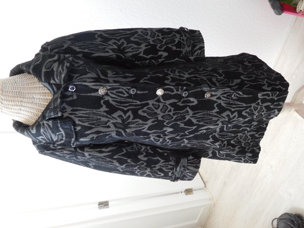 NIEUWstaat zwart grijs mantel jas merk LA PASSION FEMME 36 S, Kleding | Dames, Zwart, Nieuw, Ophalen of Verzenden, La passion femme