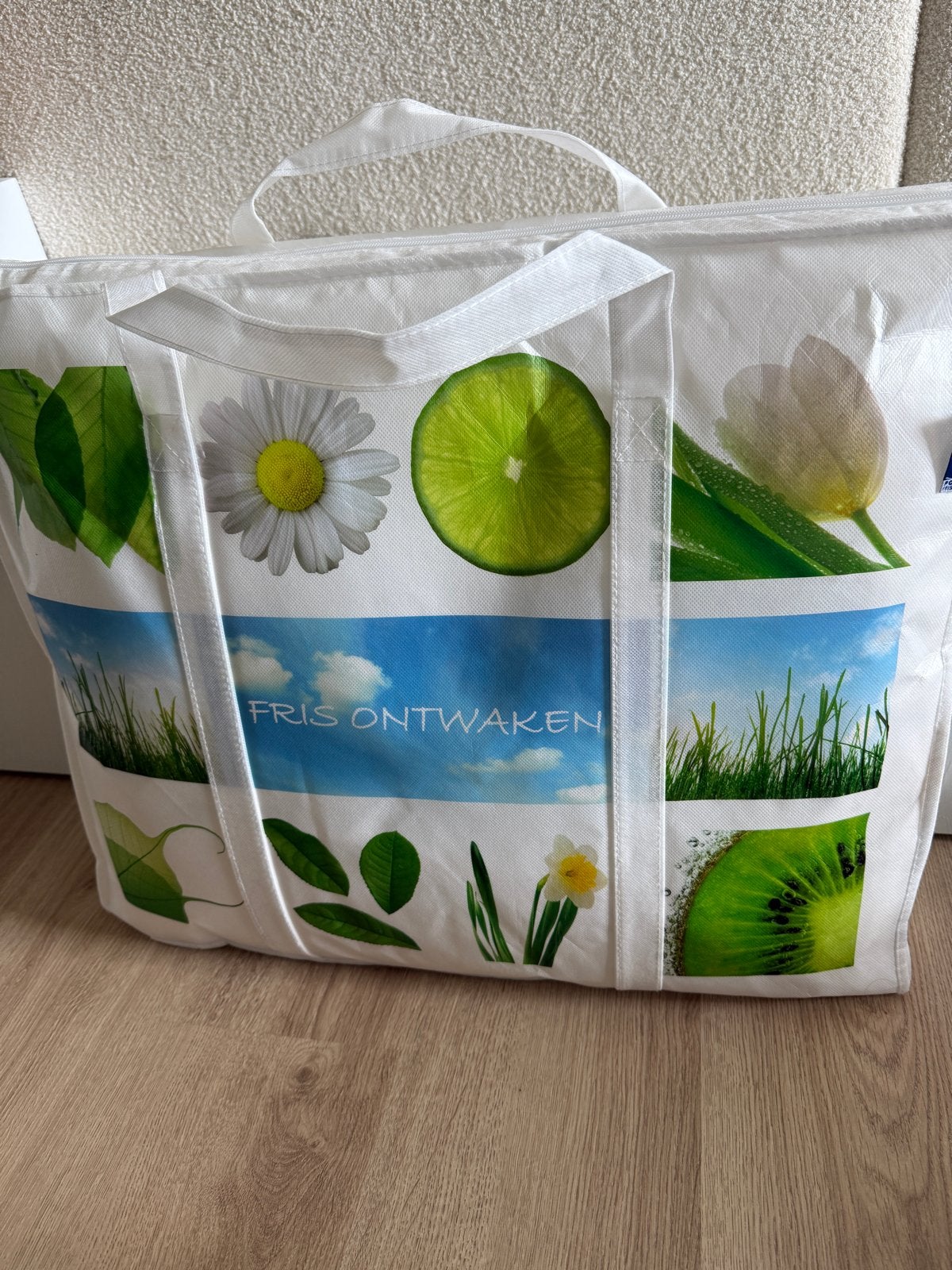 Polydaun Elke Hoofdkussen 62x50x10/5 cm, 1000 gram, Ophalen of Verzenden, Nieuw, Wit, Rechthoekig