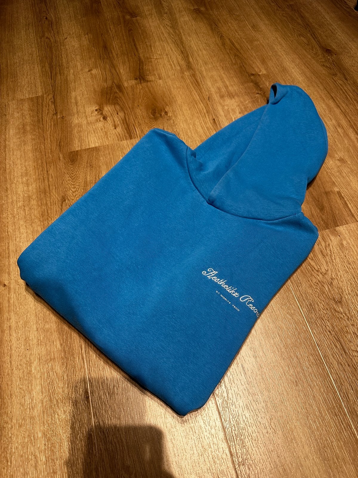 Daily Aestheticz Aesthetikz Resort hoodie maat M, Verzenden, Zo goed als nieuw, Overige maten, Blauw