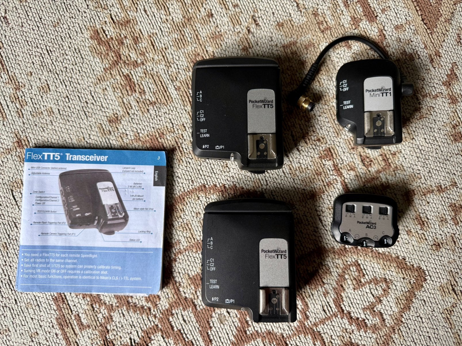 Pocketwizard setje voor Nikon , Flex tt5, miniTT1, AC3, Ophalen of Verzenden, Zo goed als nieuw