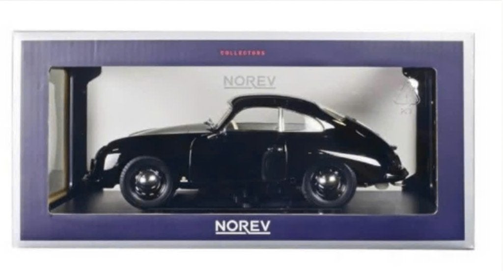 Porsche 356 Coupe 1952 Zwart schaal 1/18 NOREV ref. 187451, Hobby en Vrije tijd, Modelauto's | 1:18, Ophalen of Verzenden, Nieuw