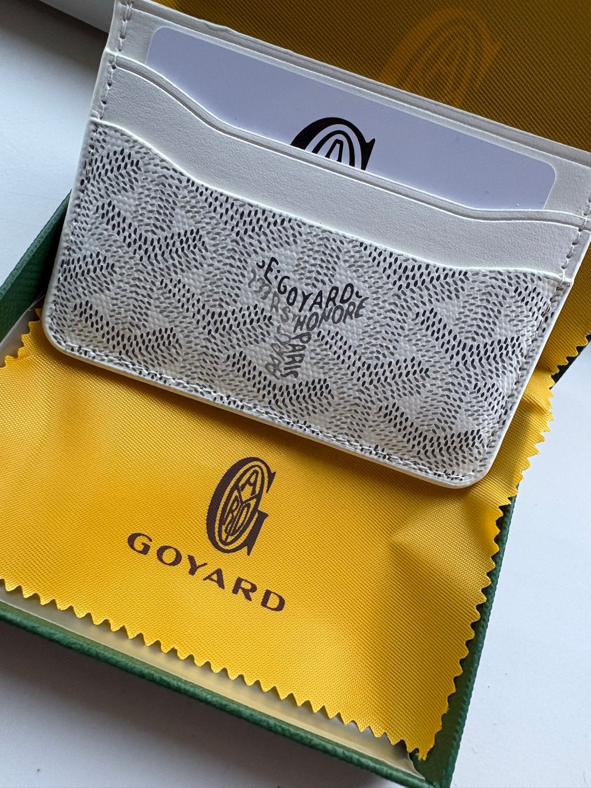 Goyard Saint Sulpice Kaarthouder Wit, Ophalen of Verzenden, Zo goed als nieuw, Wit, Overige merken