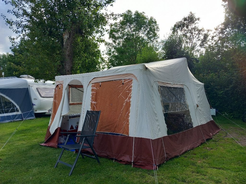 Jamet Jametic outdoor vouwwagen 1-2-3 opzetsysteem mei 2010, Caravans en Kamperen, Ophalen, Meerkleurig, Tot en met 2, Aanwezig
