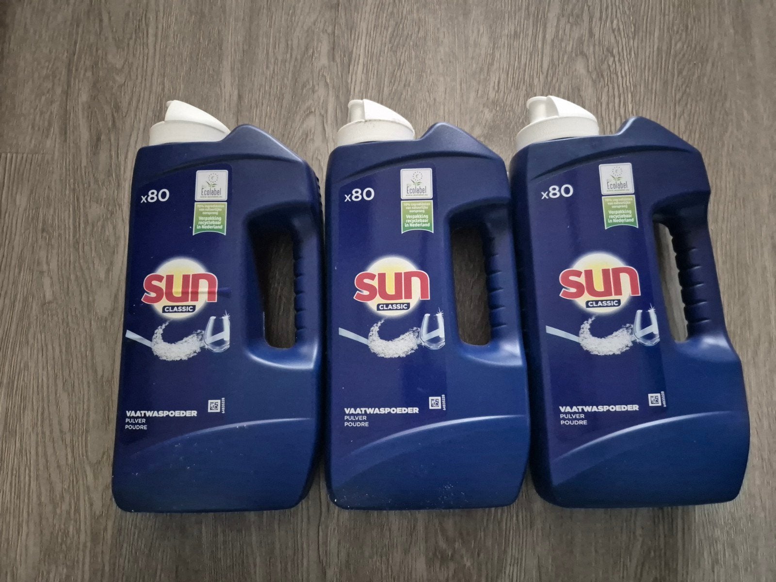 Sun Classic Vaatwaspoeder x80 - 3 flessen, Ophalen, Nieuw