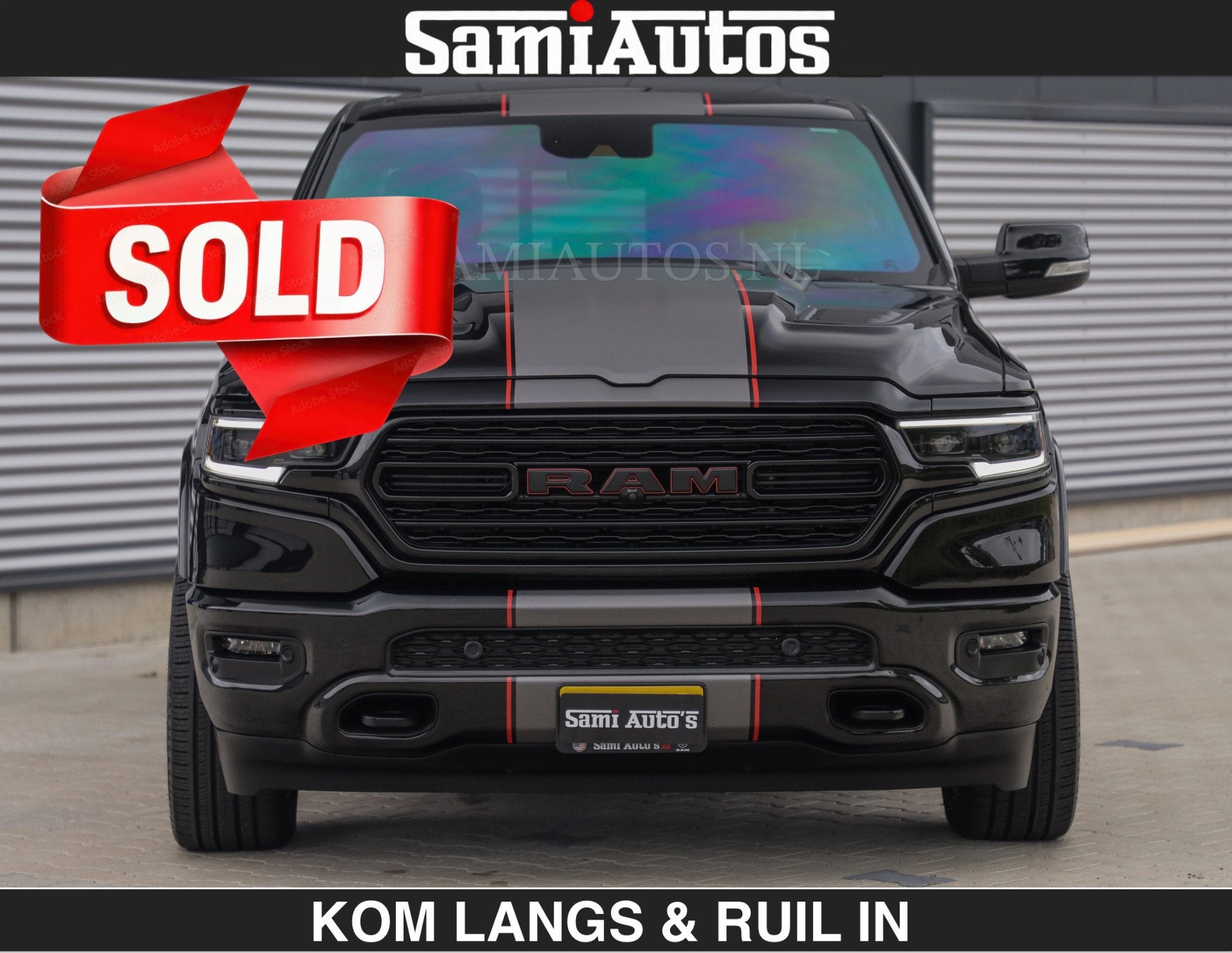Dodge Ram LIMITED | TRAINHORN | | HUD | UITLAATKLEP | LUCHTV, Automaat, Gebruikt, 5654 cc, Met garantie (alle)