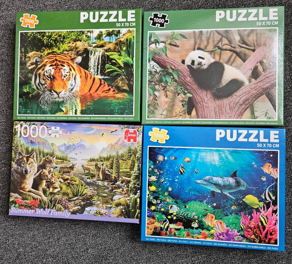 legpuzzels, Ophalen, 500 t/m 1500 stukjes, Gebruikt, Legpuzzel