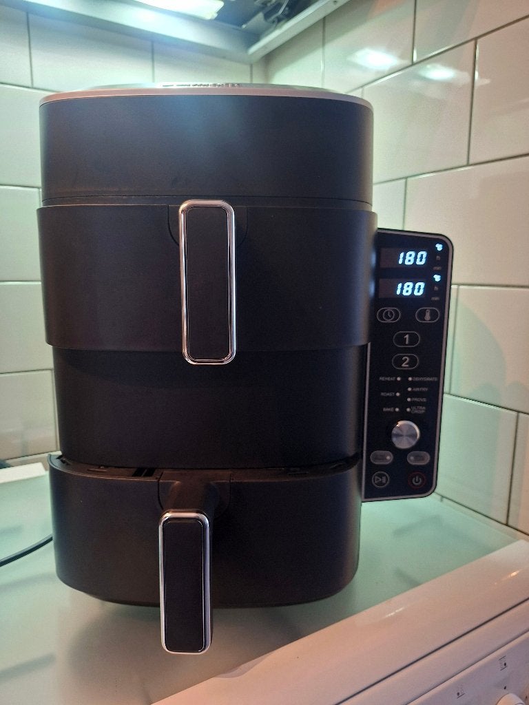 Silvercrest Dubbele Airfryer, Ophalen, Zo goed als nieuw, Airfryer, 750 t/m 999 gram
