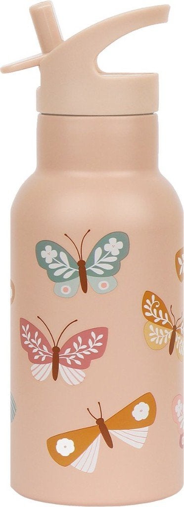 Sale Drinkfles RVS Vlinders A Little Lovely Company, ALLC B.V., Service@alittlelovelycompany.nl, Nieuw, Duinkerkenstraat 3B 9723 BN Groningen