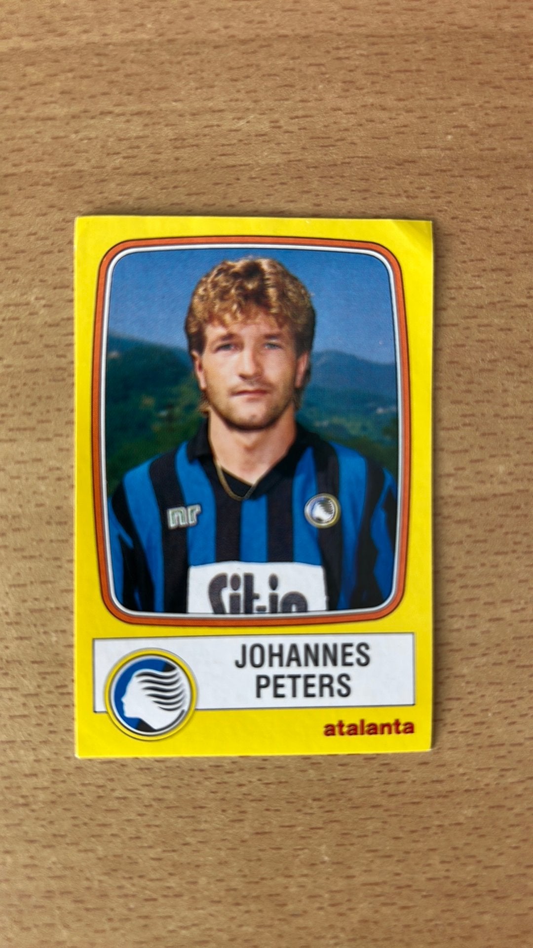 Panini Voetbalplaatje Jan Peters (Atalanta), Verzamelen, Verzenden, Zo goed als nieuw, AZ, Poster, Plaatje of Sticker