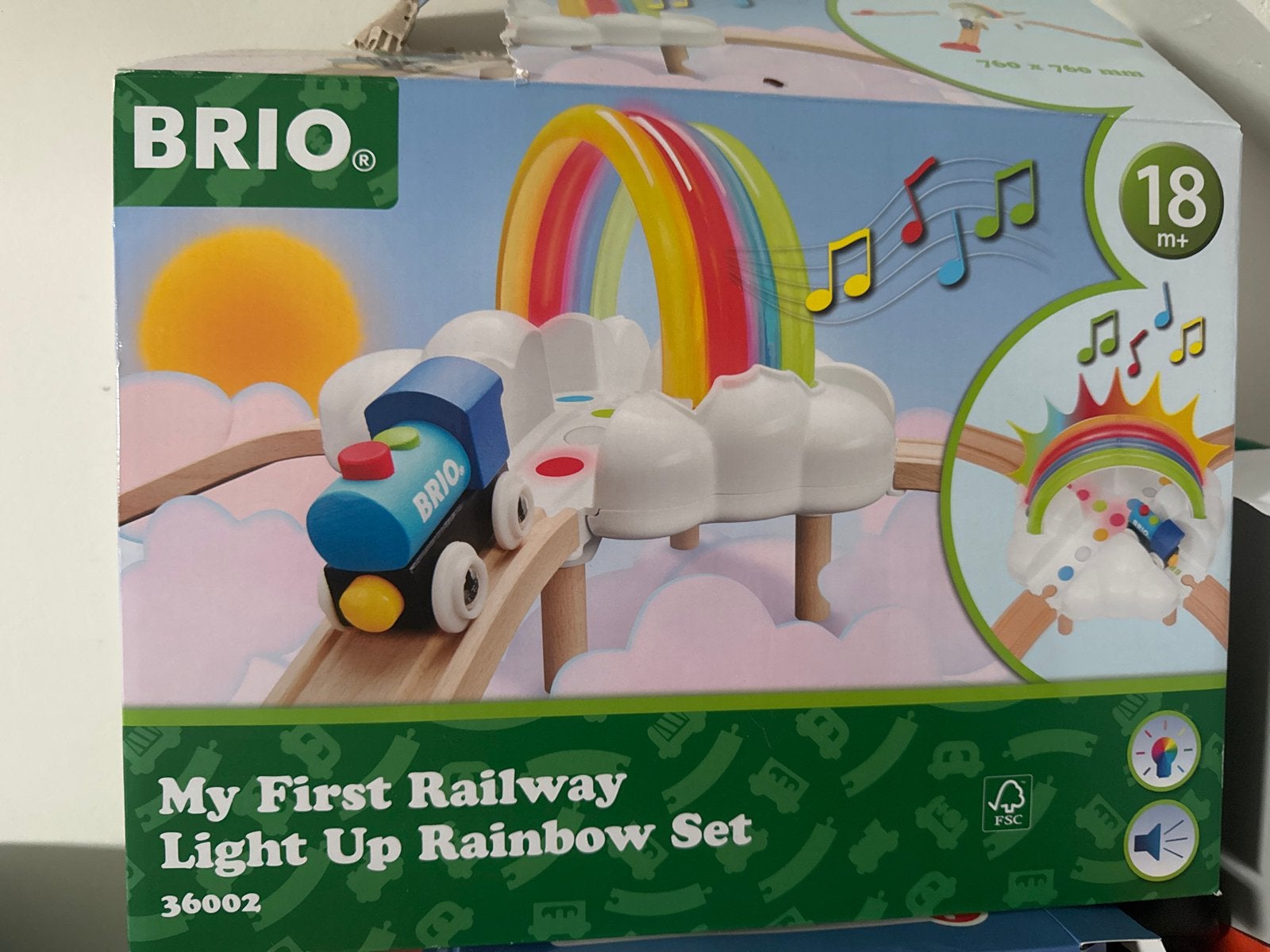 Brio My First Railway Light Up Rainbow Set - !, Kinderen en Baby's, Ophalen of Verzenden, Zo goed als nieuw, Overige typen, Met licht