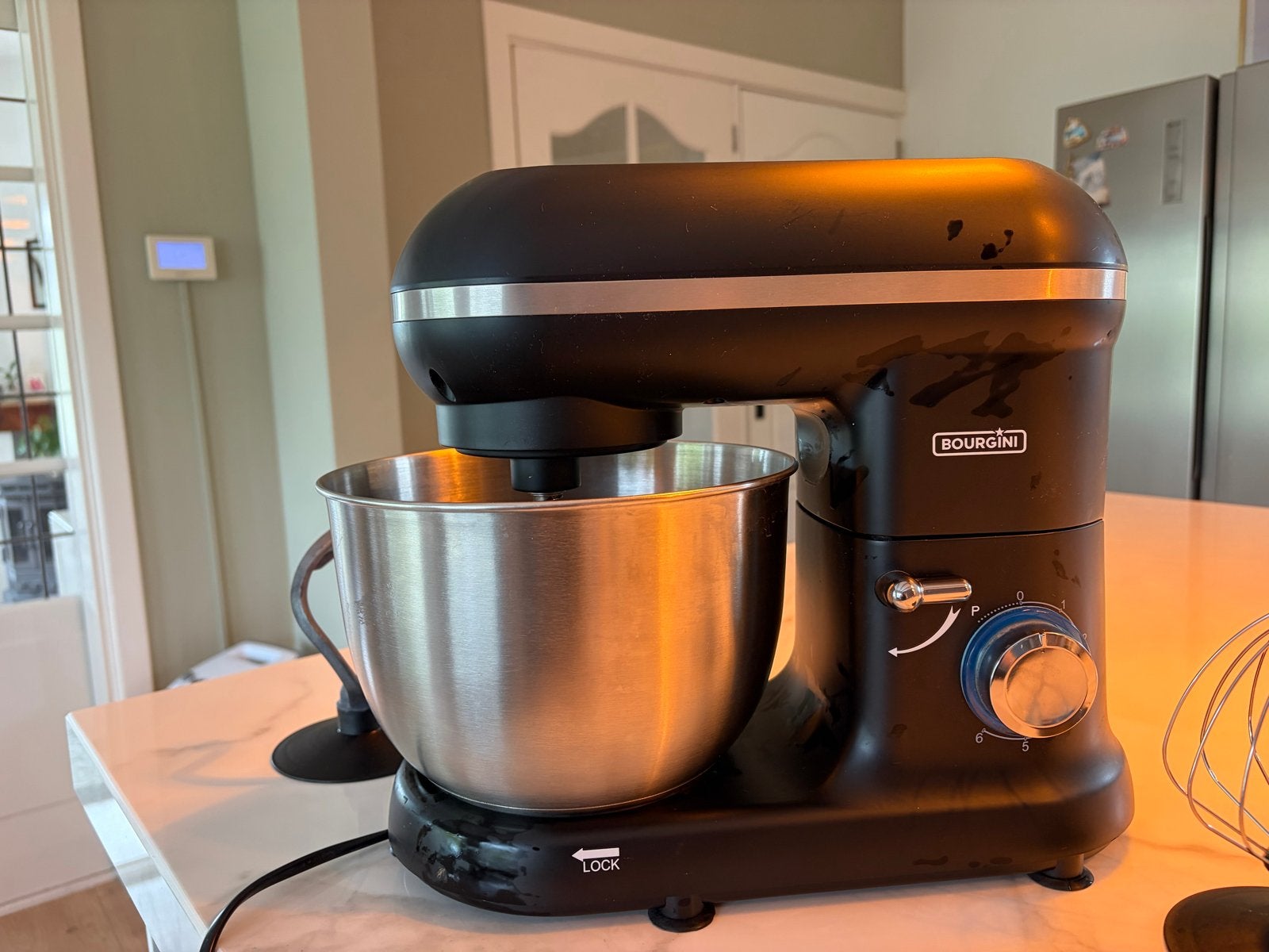 Bourgini Classic Kitchen Chef 4,5L Keukenmachine Zwart, 4 liter of meer, Ophalen of Verzenden, Zo goed als nieuw, 3 snelheden of meer