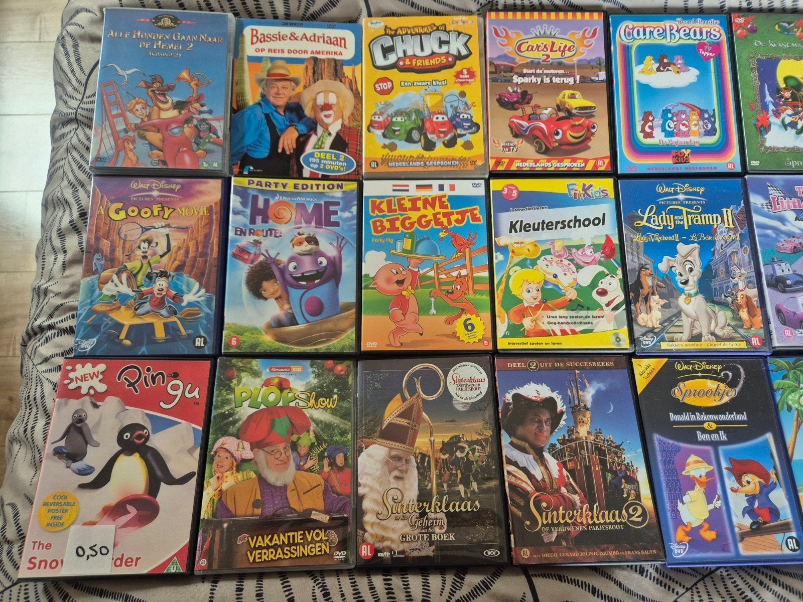Grote collectie kinderfilms en series op DVD, Gebruikt, Animatie, Alle leeftijden, Nederlands