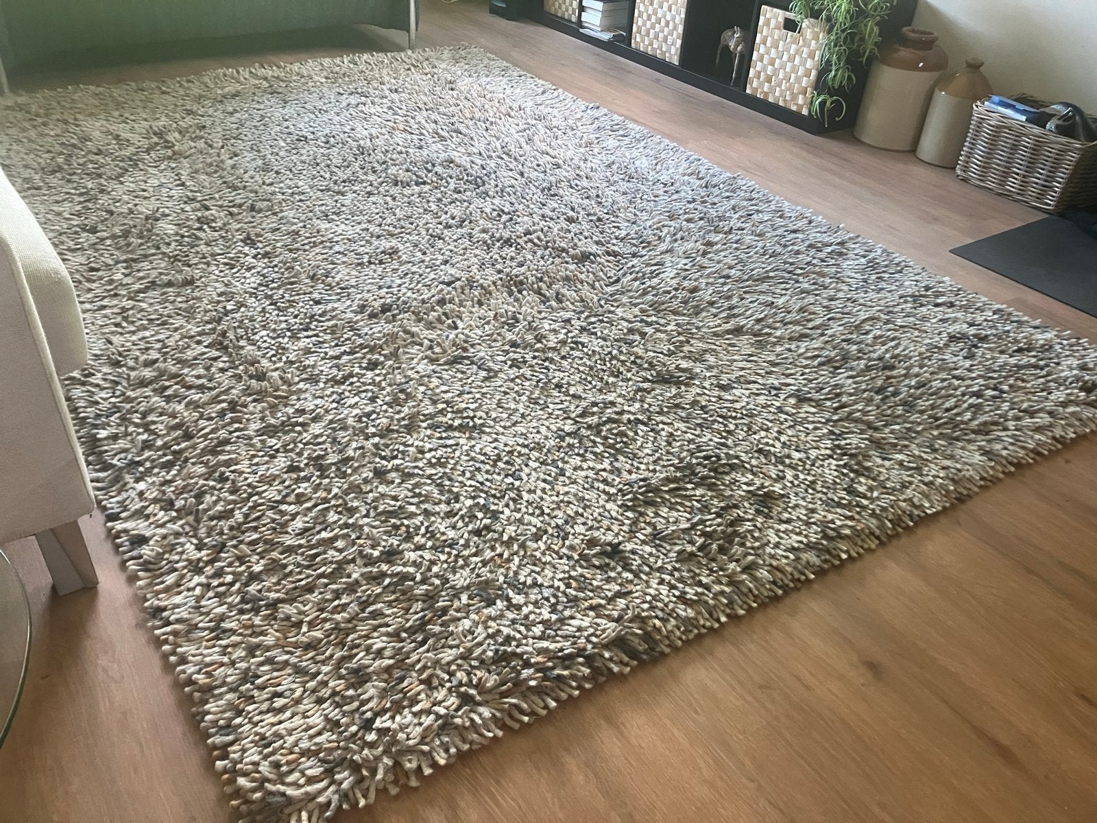 Brink & Campman Rocks Mix 70401 vloerkleed 200x300 cm, Ophalen, Gebruikt, Beige, 200 cm of meer