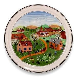 4 Seizoenborden van Villeroy & Boch, Ophalen of Verzenden