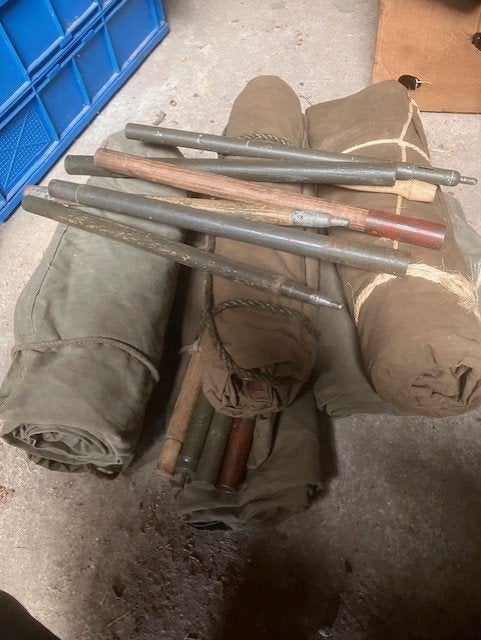Militaire spullen NL leger oa messkist, huls, mes, puptent, Ophalen of Verzenden, Landmacht, Nederland, Overige typen
