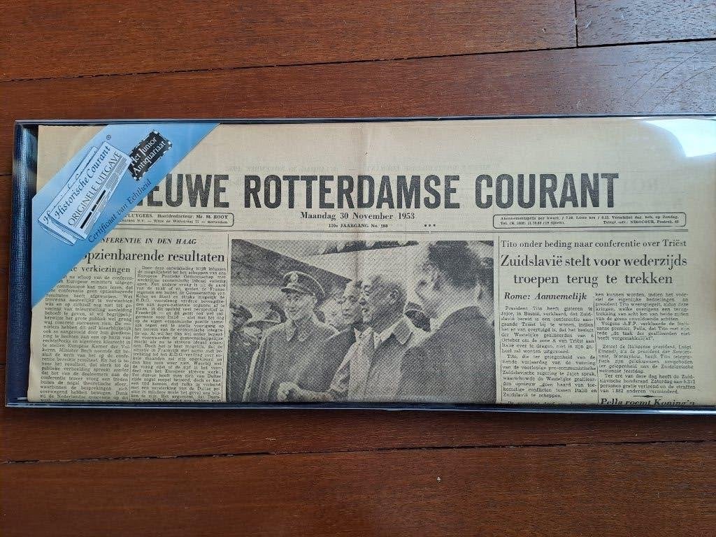 Originele krant van 30 november 1953, Ophalen of Verzenden