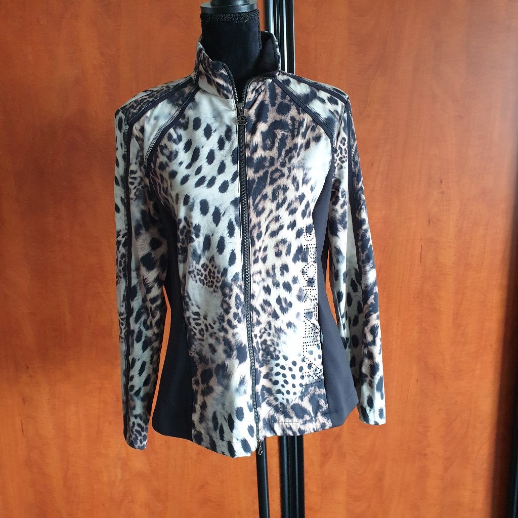 Sportalm luxe zomerjasje print mt 42 ook voor buiten, Beige, Zo goed als nieuw, Maat 36 (S), Sportalm
