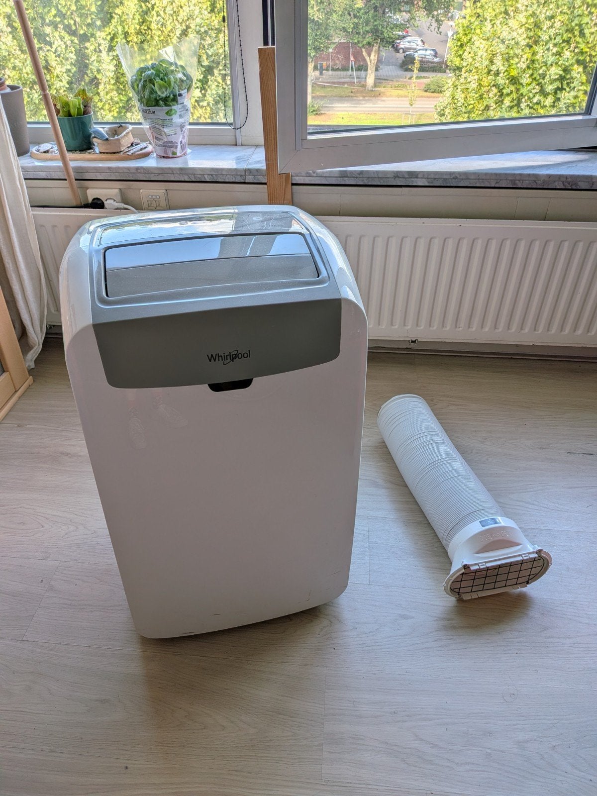 Whirlpool mobiele airco, Ophalen, Koelen en Ontvochtigen, Minder dan 60 m³, 3 snelheden of meer
