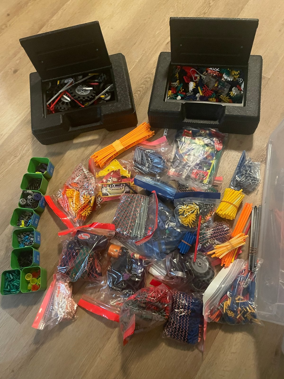 Grote K'nex Verzameling: 2 Achtbanen, Reuzenrad & Extra, Ophalen, Gebruikt, K'nex