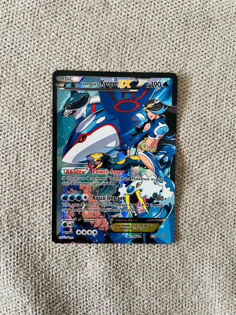 Team Acqua's Kyogre Ex 6/34 Holo Double Crisis Pokemon, Verzenden, Zo goed als nieuw, Losse kaart, Foil