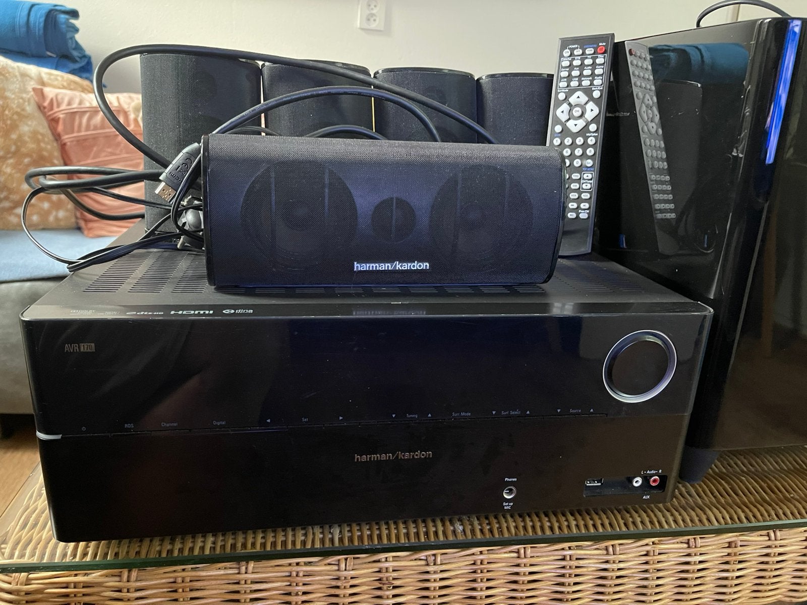 Herman Kardon complete set with remote control, Overige merken, 70 watt of meer, Ophalen of Verzenden, Zo goed als nieuw