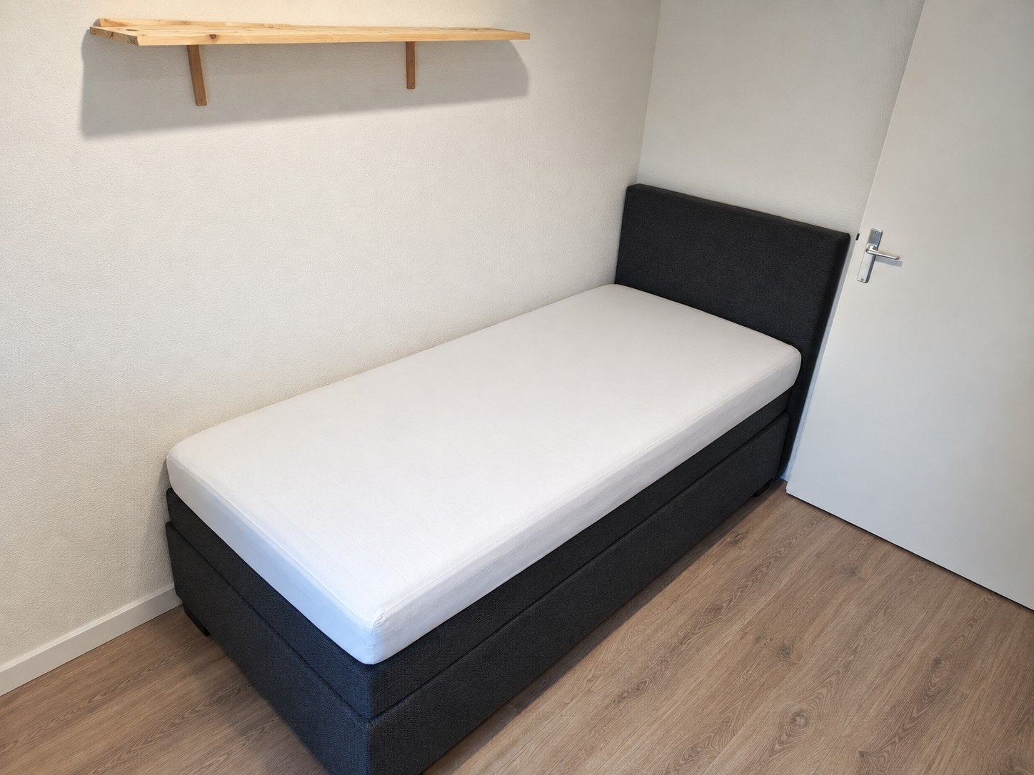Boxspring bed met stevig matras met topper, Huis en Inrichting, Ophalen, Zo goed als nieuw, Tweepersoons