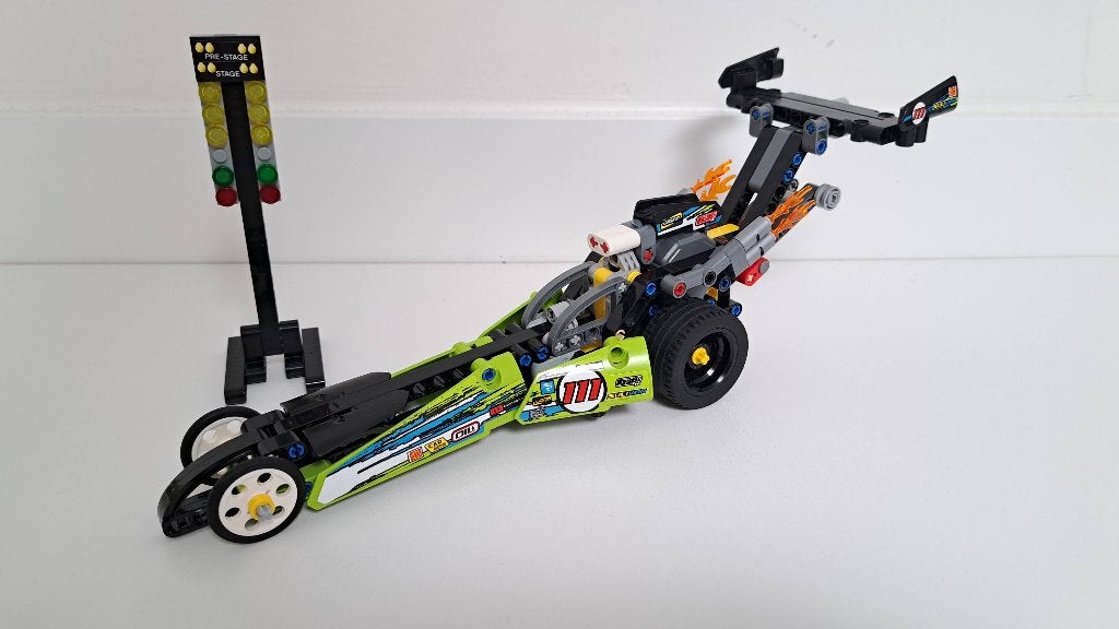 LEGO Technic Dragster 42103 met instructies, Lego, Compleet, Ophalen of Verzenden, Zo goed als nieuw