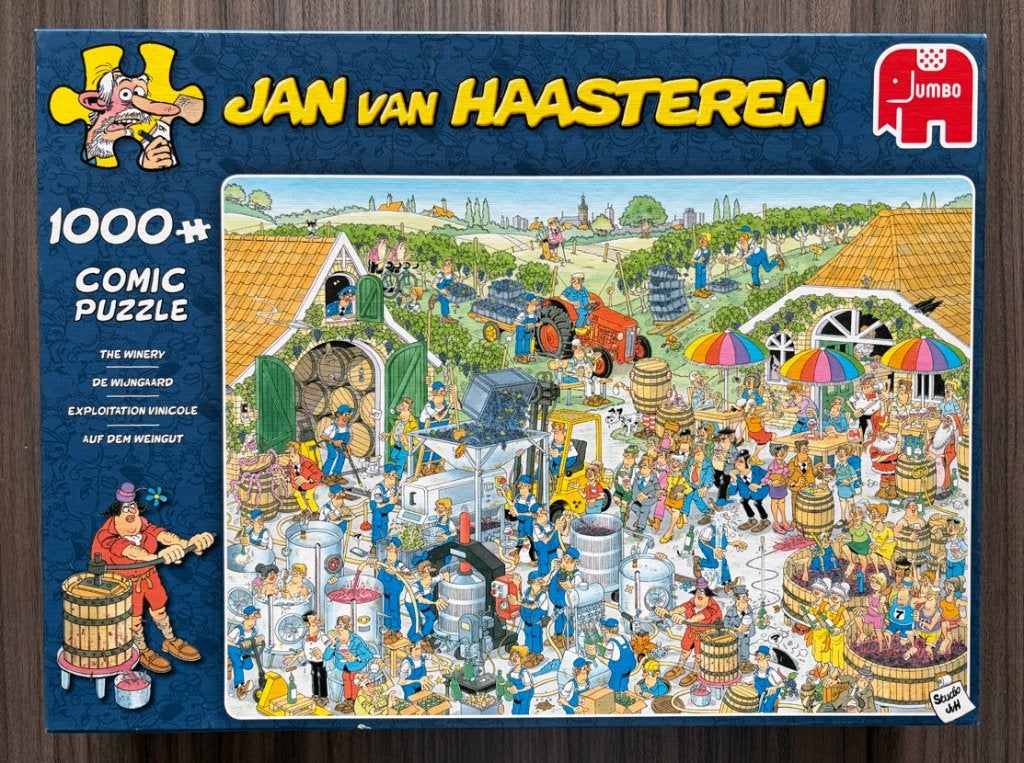 Jan van Haasteren: De Wijngaard - 1000 stukjes, Ophalen of Verzenden, 500 t/m 1500 stukjes, Zo goed als nieuw