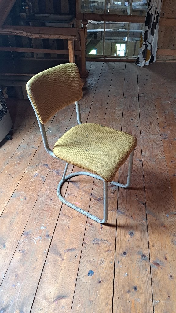 vintage buizenstoel, Huis en Inrichting, Stoelen, Gebruikt, Overige kleuren, Ophalen of Verzenden, Stof
