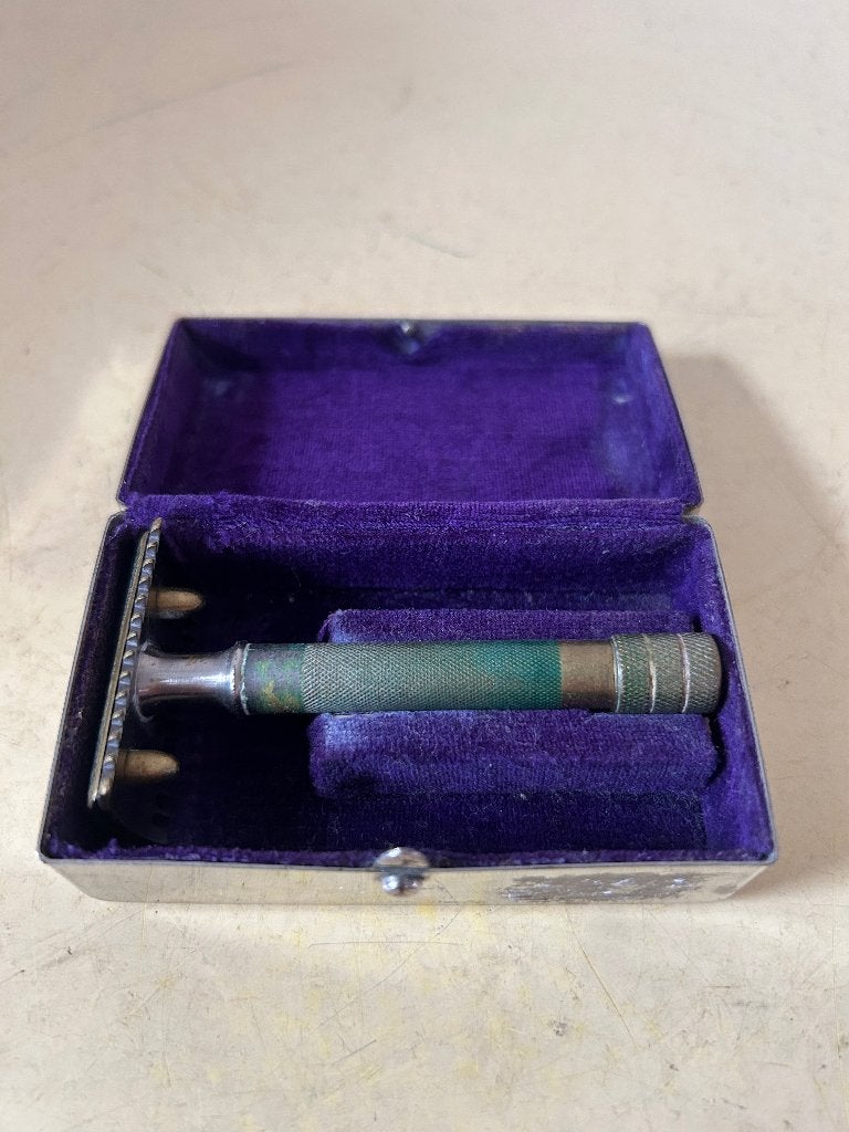 Vintage Gillette Old Type Pocket Edition scheerset, Ophalen of Verzenden