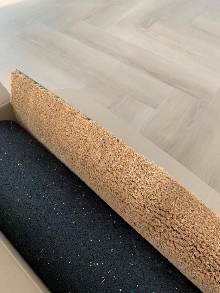 Deurmat kokos met 3mm opvulmat, Tuin en Terras, Ophalen, Kokos, Binnen, Nieuw
