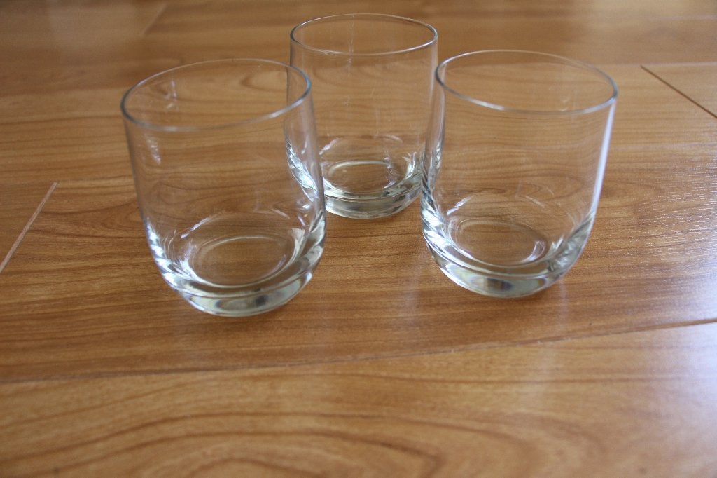 3 dezelfde waterglazen, Verzenden, Zo goed als nieuw, Waterglas
