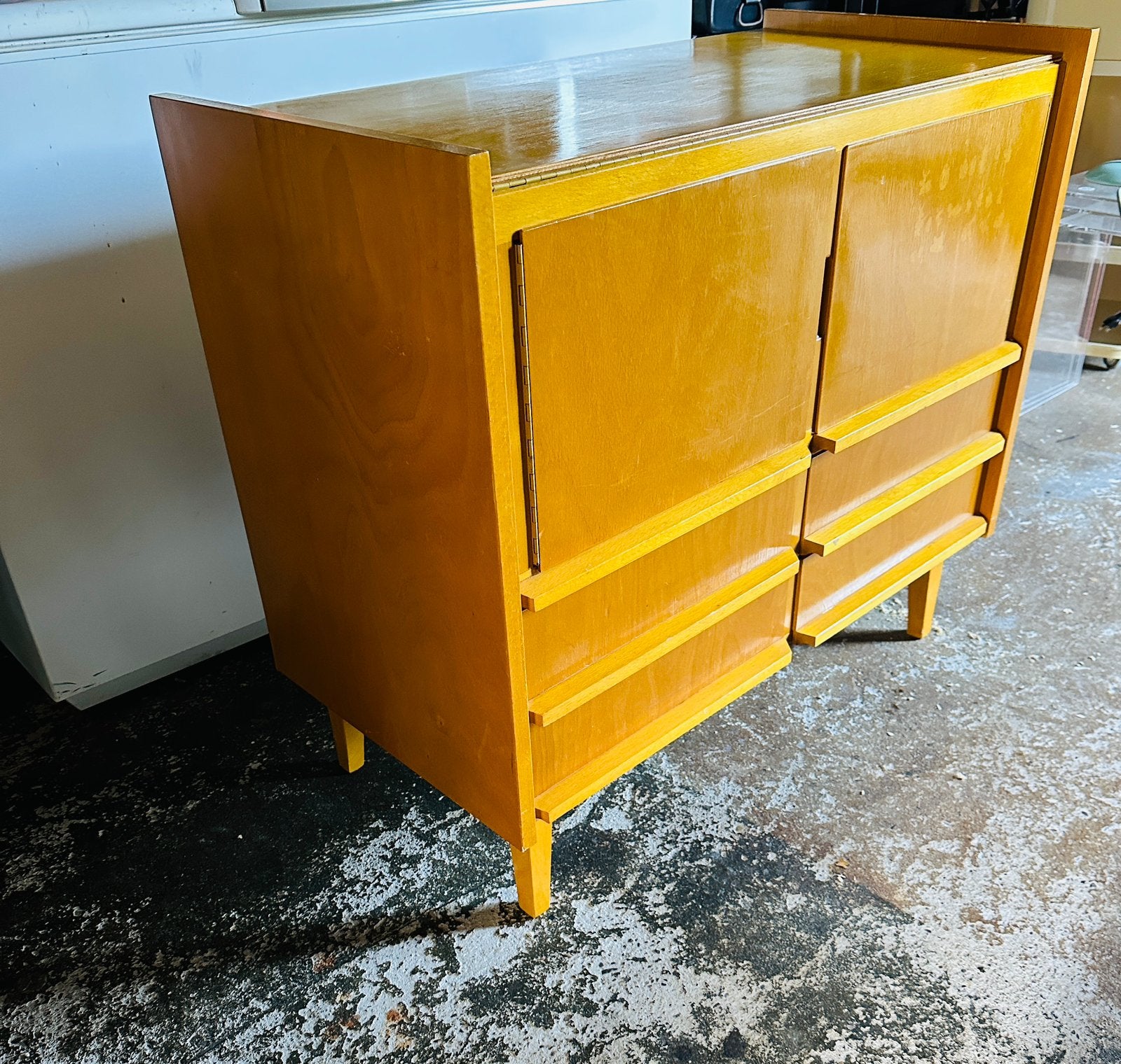 Deens vintage 60’s kastje - commode - buffet - kast, Ophalen, Gebruikt, Deens  Pastoe Braakman, 50 tot 100 cm