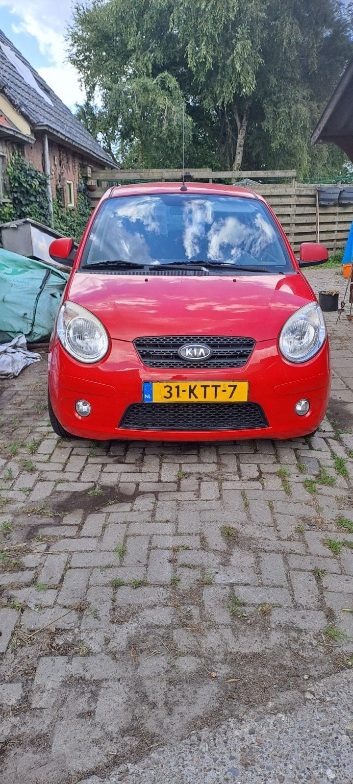 Kia Picanto 1.0 2010 Rood, Auto's, 4 cilinders, 400 kg, Origineel Nederlands, Handgeschakeld