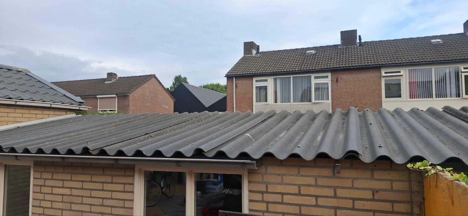Golfplaten zonder asbest - 3 hele en diverse halve, Ophalen, Overige materialen, Gebruikt, Minder dan 5 m²